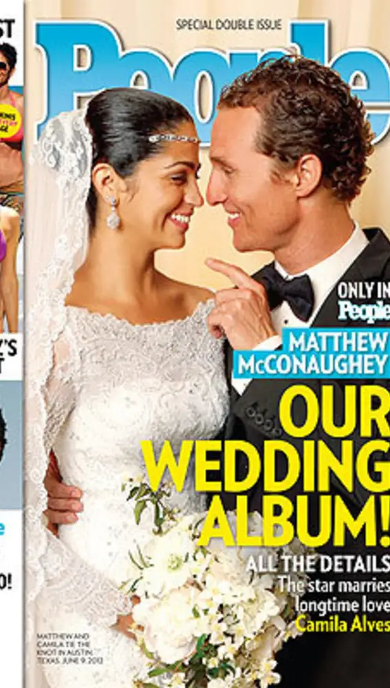 La boda de McConaughey y Alves en 2012.