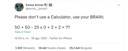 Anímate y resuelve este problema viral que gusta a más de 25.000 pesonas Anímate y resuelve este problema viral que gusta a más de 25.000 pesonas