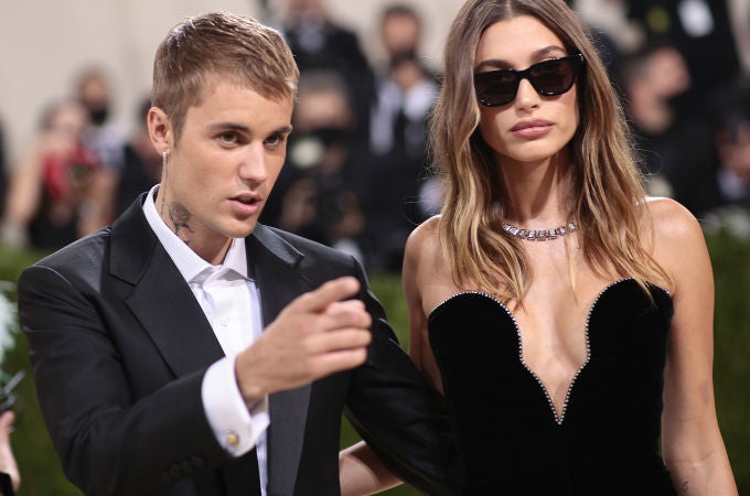 Justin Bieber y Hailey Bieber, en la MET Gala 2021 Justin Bieber y Hailey Bieber, en la MET Gala 2021