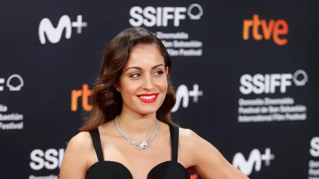 Hiba Abouk en el Festival de Cine de San Sebastián.