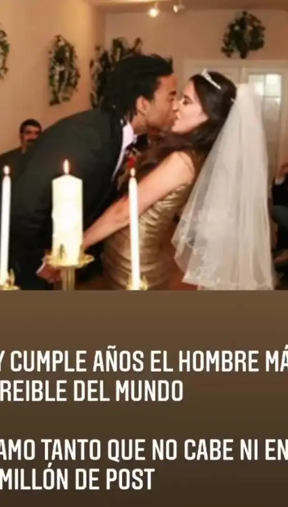 Yotuel Romero y Beatriz Luengo, el día de su primera boda en 2008