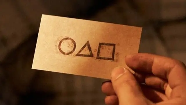 Tarjeta de 'El Juego del Calamar'.