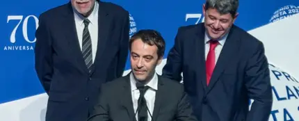 Jorge Díaz, Agustín Martínez y Antonio Mercero, los tres escritores tras el seudónimo Carmen Mola. Jorge Díaz, Agustín Martínez y Antonio Mercero, los tres escritores tras el seudónimo Carmen Mola.