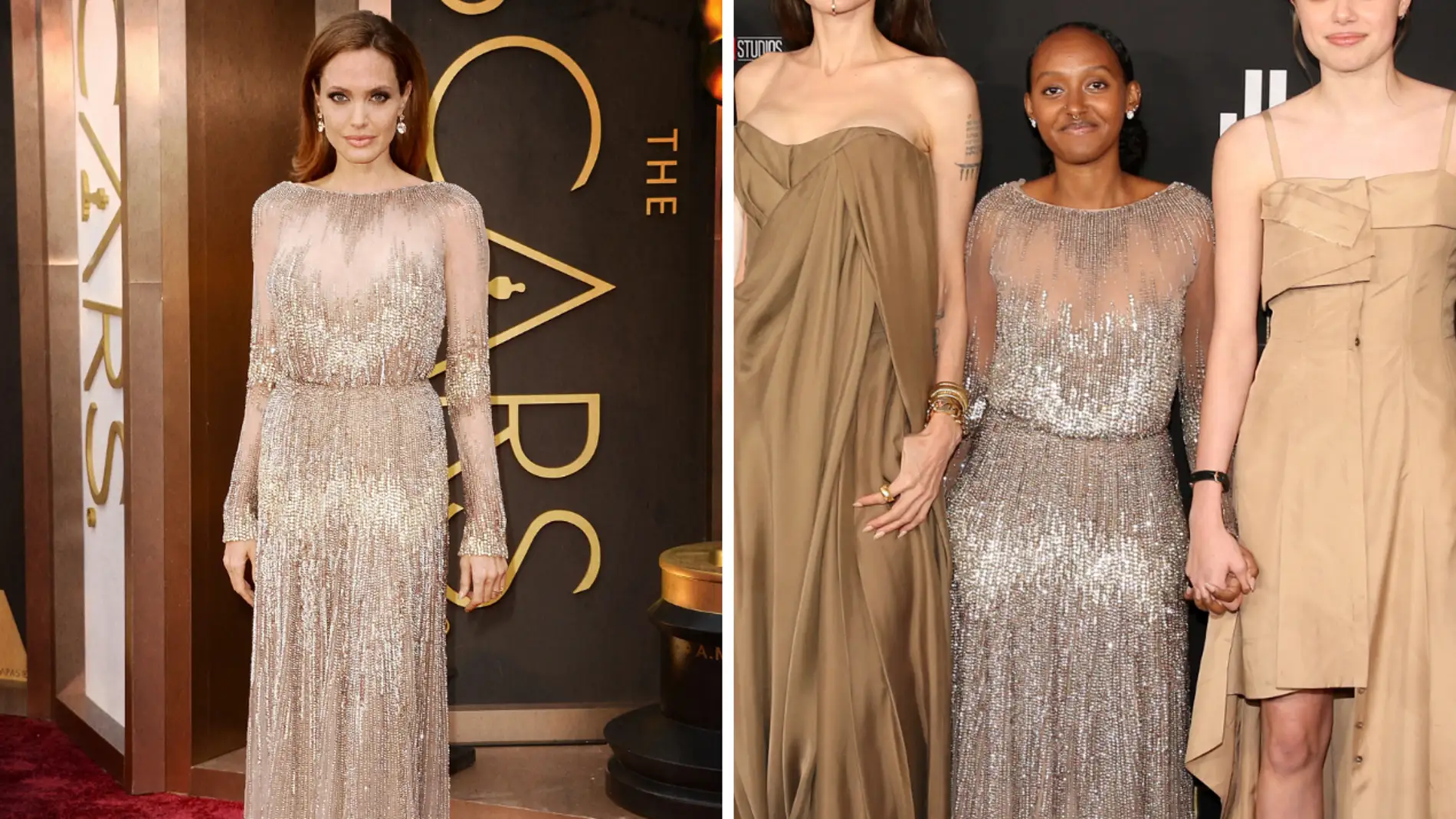 Angelina Jolie y Zahara luciendo el mismo vestido