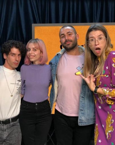 Diego y yago de Veintiuno con Eva Soriano, Iggy Rubín y Alba cordero Diego y yago de Veintiuno con Eva Soriano, Iggy Rubín y Alba cordero