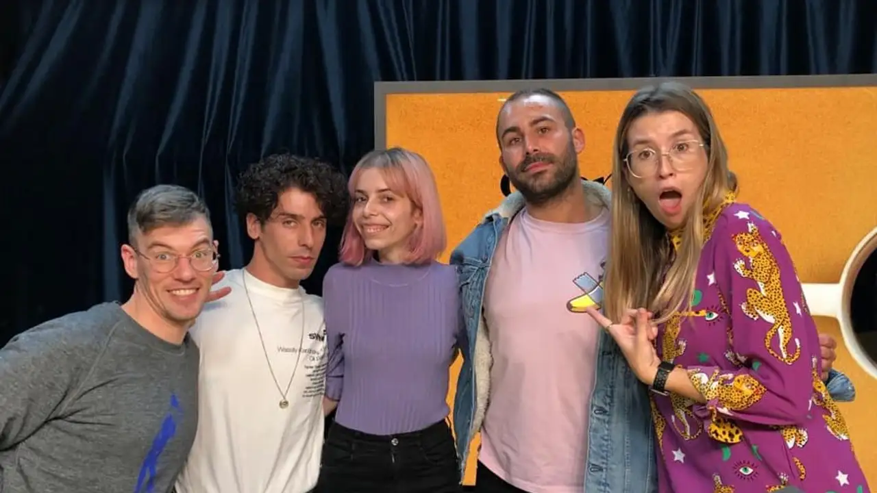 Diego y yago de Veintiuno con Eva Soriano, Iggy Rubín y Alba cordero Diego y yago de Veintiuno con Eva Soriano, Iggy Rubín y Alba cordero