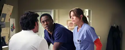 Isaiah Washington y Ellen Pompeo Isaiah Washington y Ellen Pompeo
