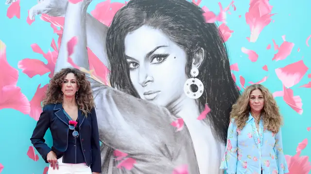 Rosario y Lolita en la presentación del documental 'Lola'