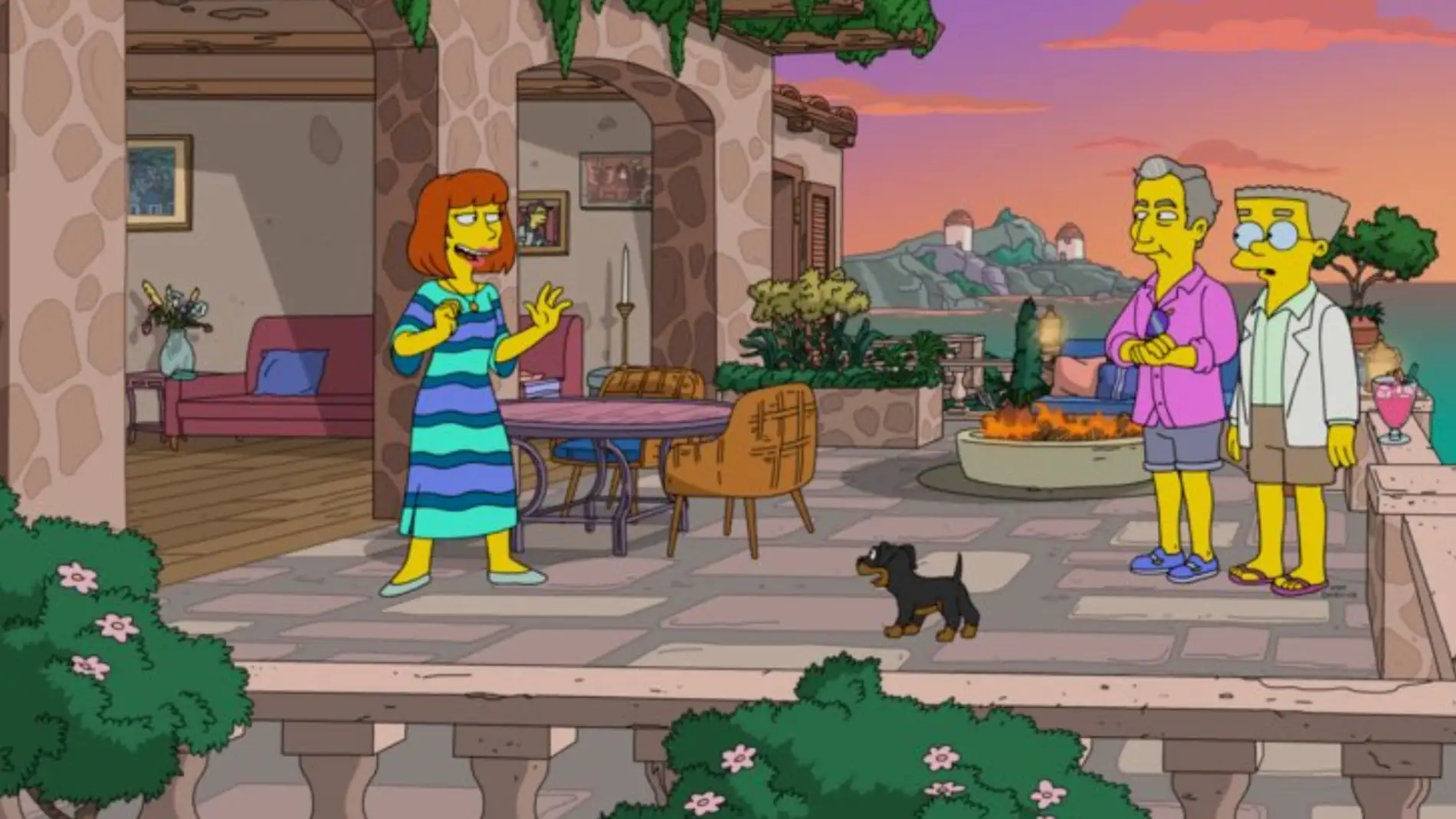 Smithers y su novio en el episodio de 'Los Simpsons'.