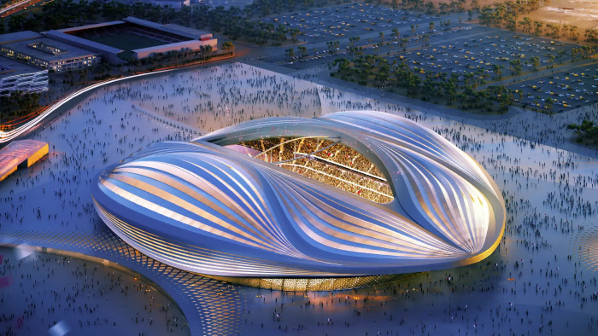 El estadio &#39;Al Wakrah Stadium&#39;, Catar 