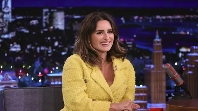 Penélope Cruz en The Tonight Show Starring Jimmy Fallon.