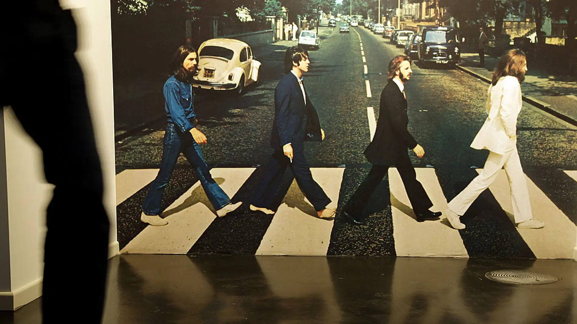 Portada de 'Abbey Road', expuesta en la exposición 'Beatlemania', en Hamburgo.