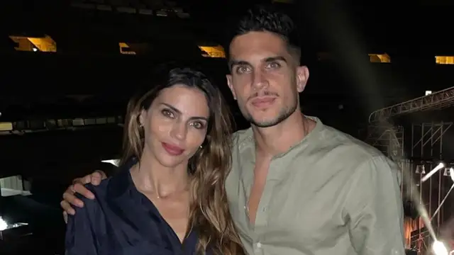 Melissa Jiménez y Marc Bartra