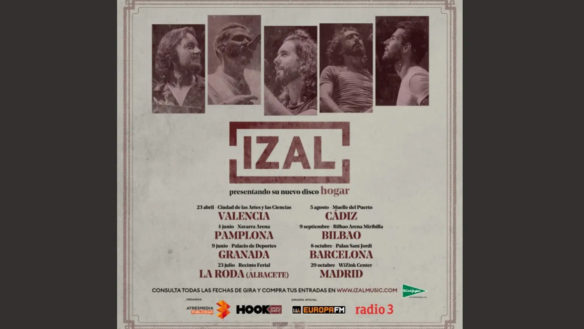 Las fechas de 'Gira Hogar', la nueva gira de Izal