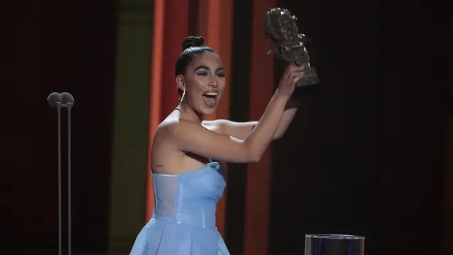 María José Llergo, en los Goya 2022
