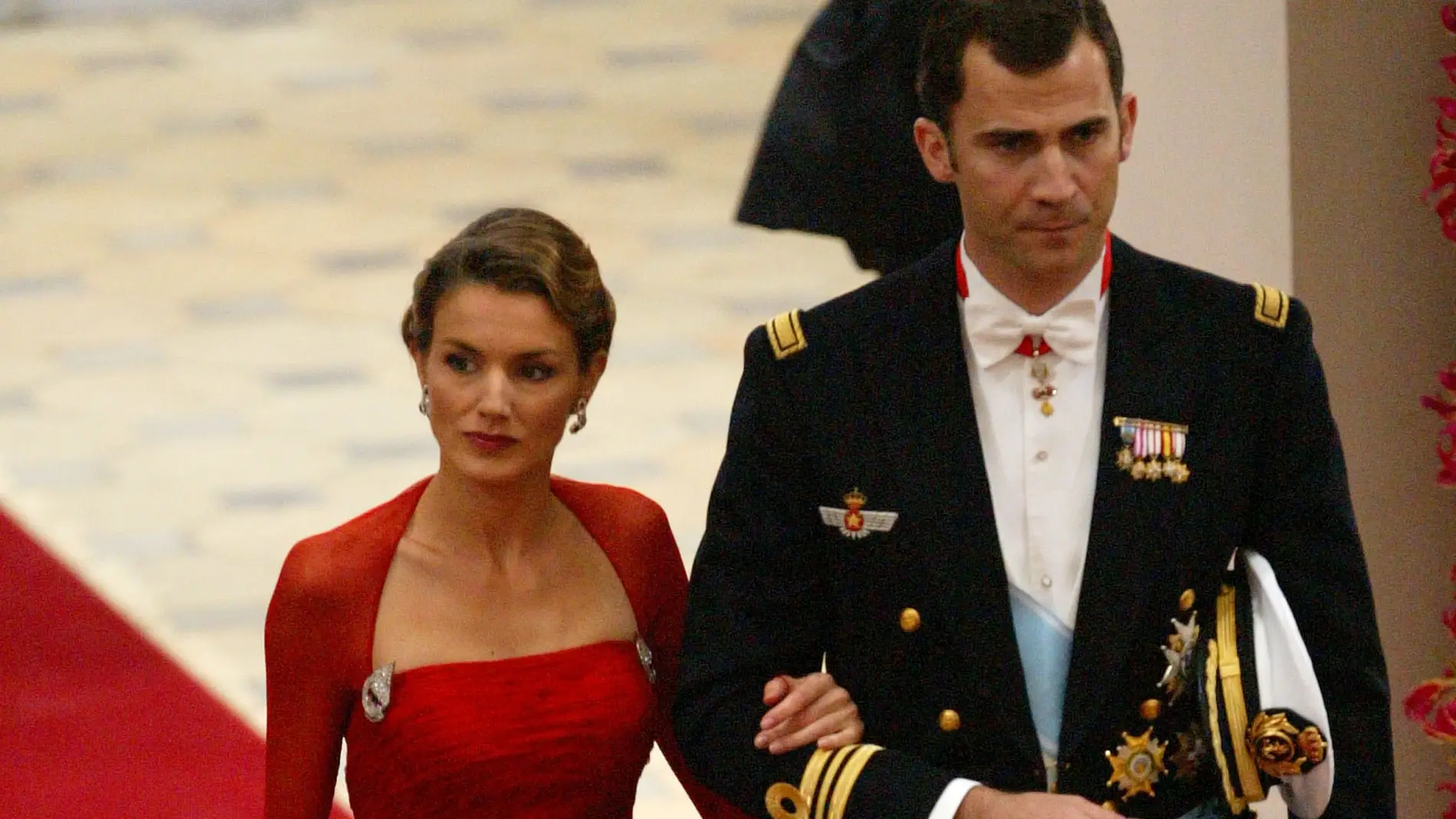 Los reyes Felipe y Letizia en la boda de Federico de Dinamarca en mayo de 2004.