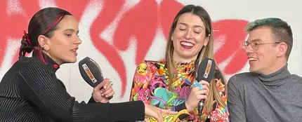 Rosalia con Eva Soriano e Iggy Rubín Rosalia con Eva Soriano e Iggy Rubín