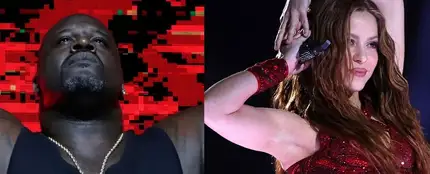 La cantante Shakira y el exjugador de baloncesto Shaquille O'Neil La cantante Shakira y el exjugador de baloncesto Shaquille O'Neil