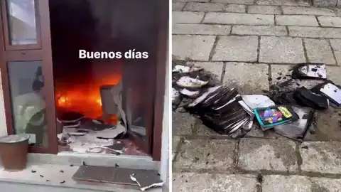 Miguel Herrán graba cómo su casa está siendo devorada por las llamas Miguel Herrán graba cómo su casa está siendo devorada por las llamas
