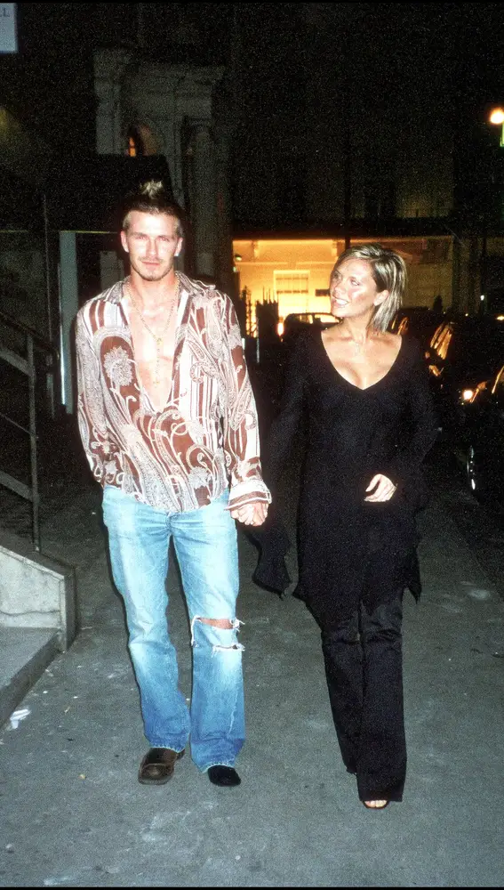 Victoria y David Beckham en los años 90
