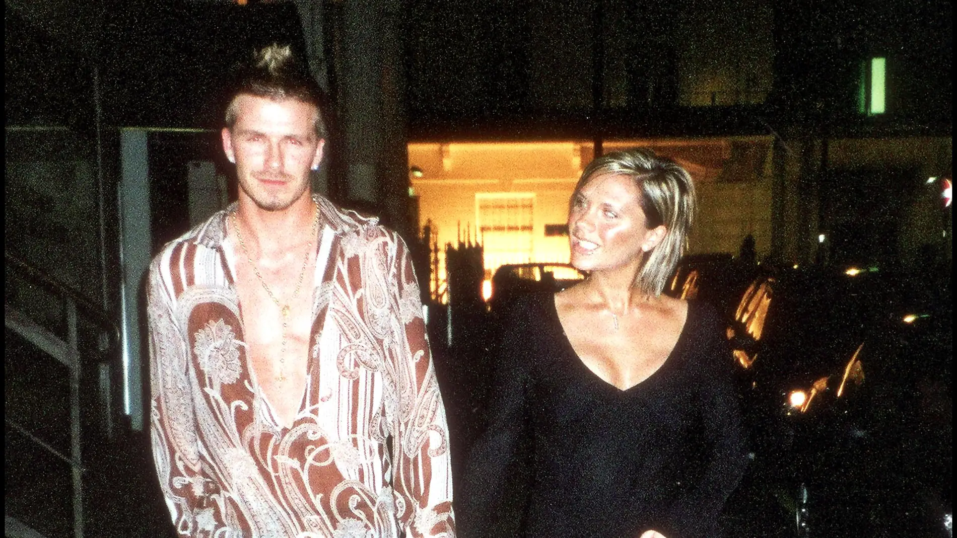Victoria y David Beckham en los años 90