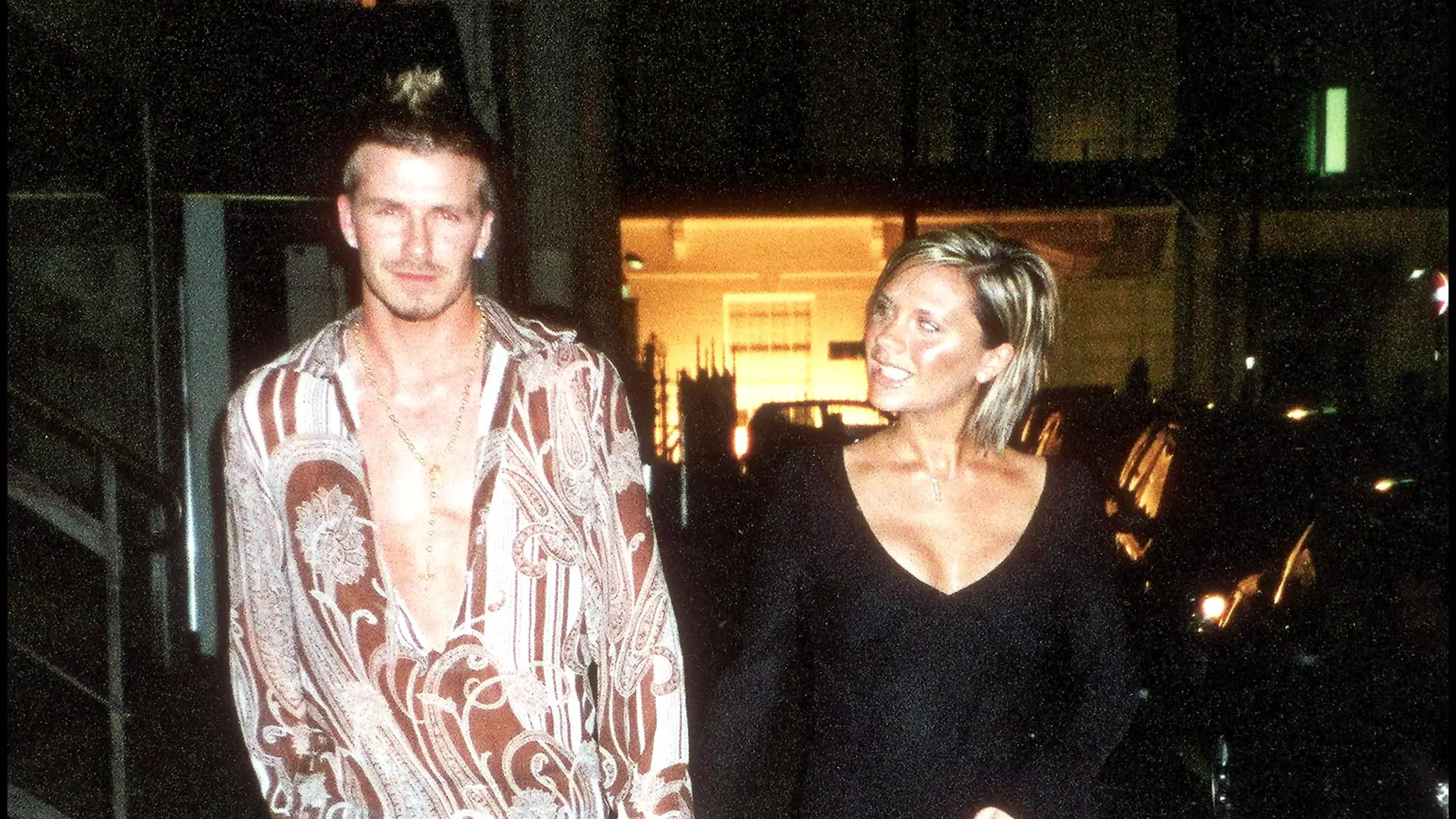 Victoria y David Beckham en los años 90 Victoria y David Beckham en los años 90