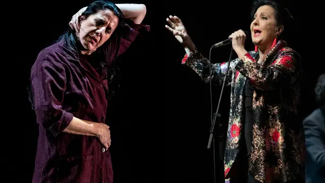 La bailaora María Pagés y la cantaora Carmen Linares