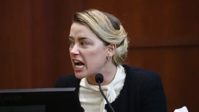 Amber Heard en su juicio contra Johnny Depp