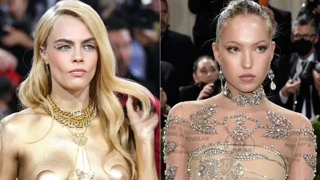 Cara Delevingne y Lila Grace Moss, en la Gala MET 2022