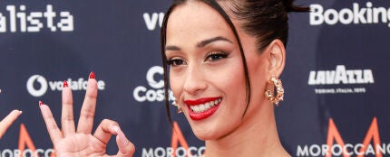 Chanel posa en la alfombra roja de la fiesta de apertura de Eurovisión 2022