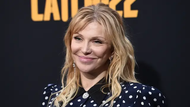 La cantante Courtney Love, viuda de Kurt Cobain.