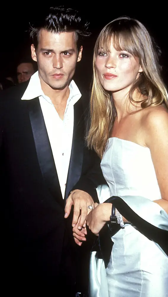 Johnny Depp y Kate Moss cuando eran pareja