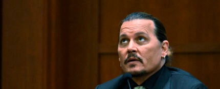 Johnny Depp, durante una de las sesiones de su juicio contra Amber Heard