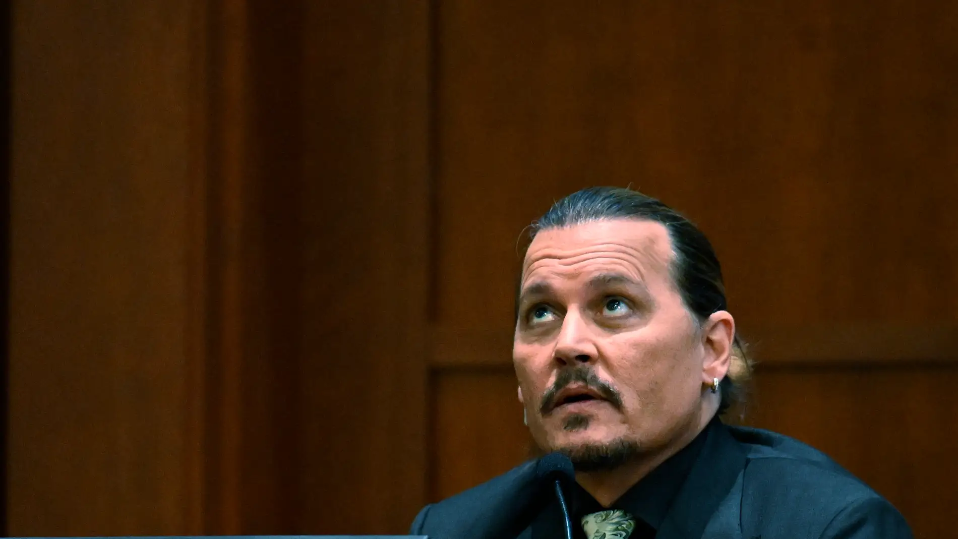 Johnny Depp, durante una de las sesiones de su juicio contra Amber Heard