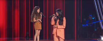 Aitana y Sandra Valero en La Voz Kids Aitana y Sandra Valero en La Voz Kids
