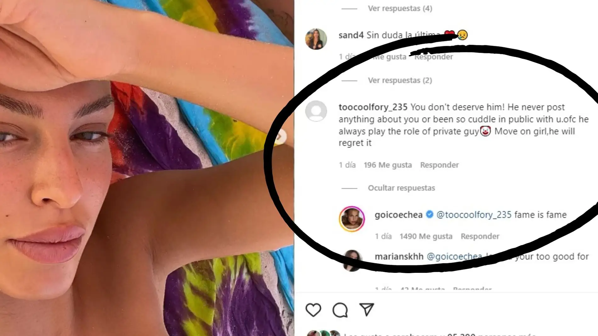 Jessica Goicoechea en Instagram
