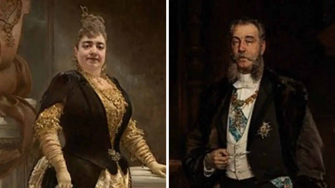 Retratos de los Marqueses de Linares, por Francisco Pradilla Retratos de los Marqueses de Linares, por Francisco Pradilla