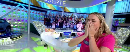 La alegría de Sara al llevarse el coche en ‘La ruleta de la suerte’: “Jorge, por favor, me va a dar algo” La alegría de Sara al llevarse el coche en ‘La ruleta de la suerte’: “Jorge, por favor, me va a dar algo”