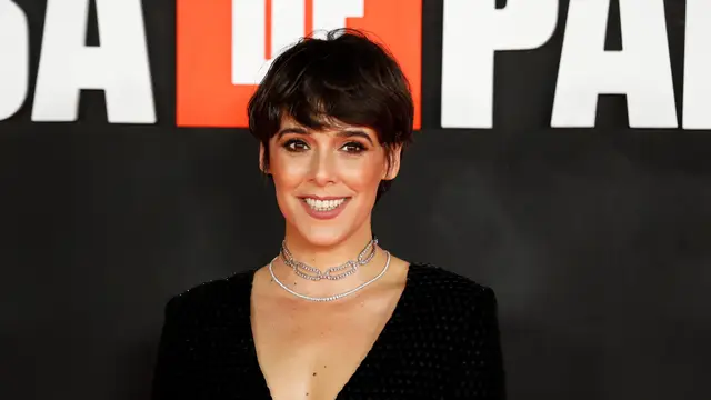 Belen Cuesta durante la presentación de 'La casa de papel'