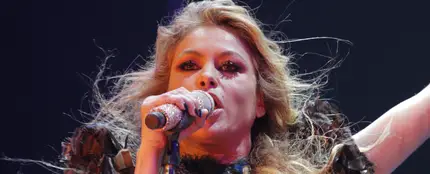 Paulina Rubio durante un concierto Paulina Rubio durante un concierto