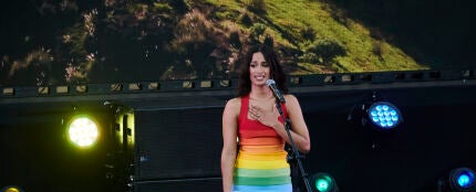 La cantante Chanel protagoniza el pregón del Orgullo 2022 en la madrileña plaza Zerolo