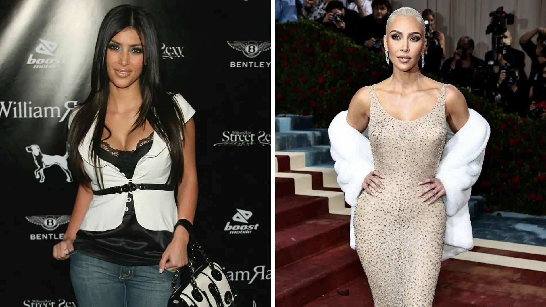 Kim Kardashian antes y después