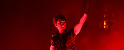 The Weeknd, durante un concierto The Weeknd, durante un concierto