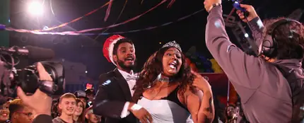Lizzo y su pareja Myke Wright Lizzo y su pareja Myke Wright