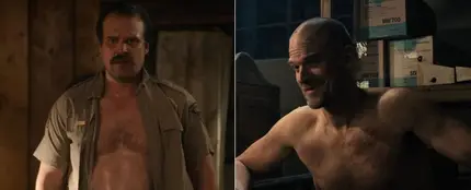 El cambio de Davir Harbour en 'Stranger Things' El cambio de Davir Harbour en 'Stranger Things'