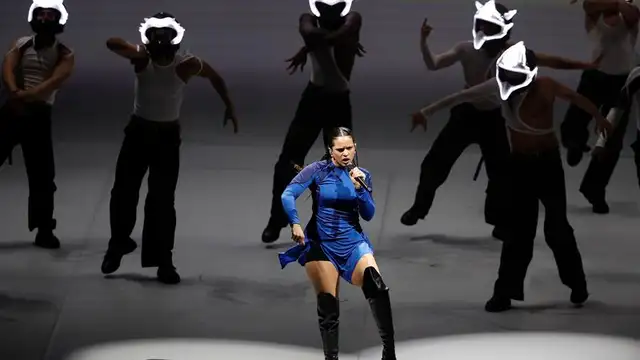 Rosalía, durante uno de sus conciertos del MOTOMAMI TOUR en México.