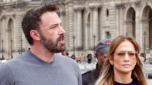 Jenifer Lopez y Ben Affleck, durante su luna de miel en París