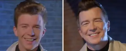 Rick Astley recrea el vídeo de 'Never gonna give you up' 35 años después Rick Astley recrea el vídeo de 'Never gonna give you up' 35 años después