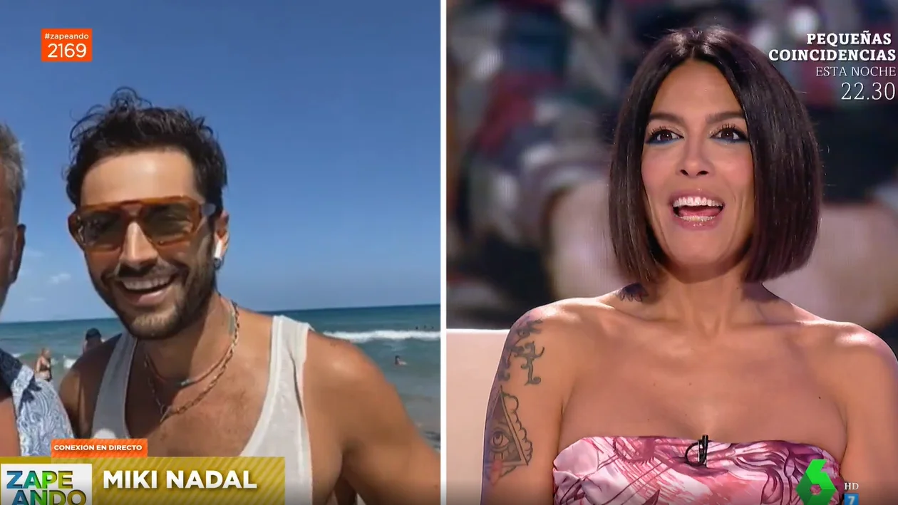 El novio de Lorena Castell entra en directo en 'Zapeando' por sorpresa 