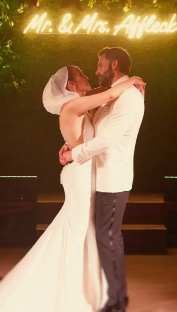 Ben Affleck y Jennifer Lopez, en su segunda boda.
